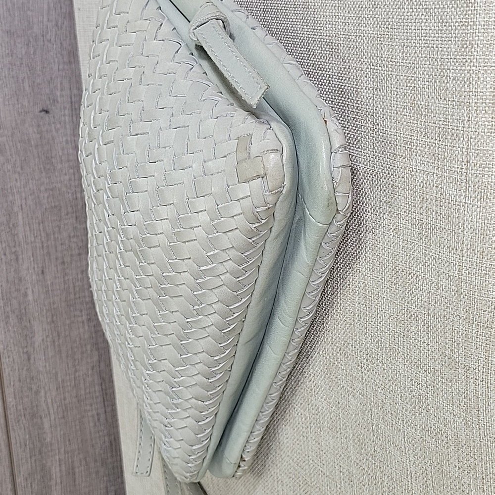 Madewell Woven Gray Leather Crossbody Bag - Picture 7 of 11
